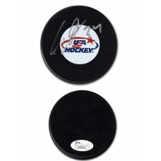Auston Matthews signed Team USA Hockey Puck JSA Authenticated